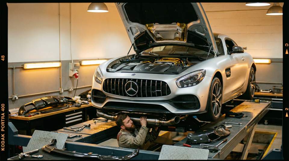 呦呦视频视频：奔驰AMG排气改装视频